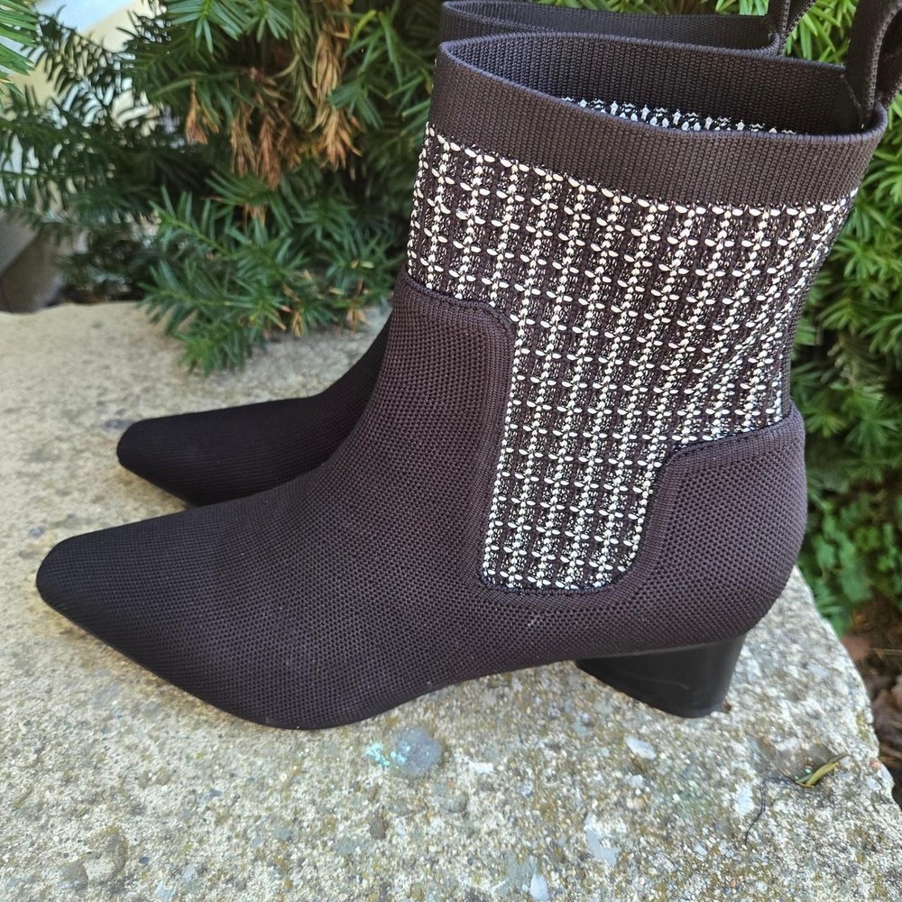 Vivaia Theresa tweed boots with a block heel sz 41 - Picture 3 of 7